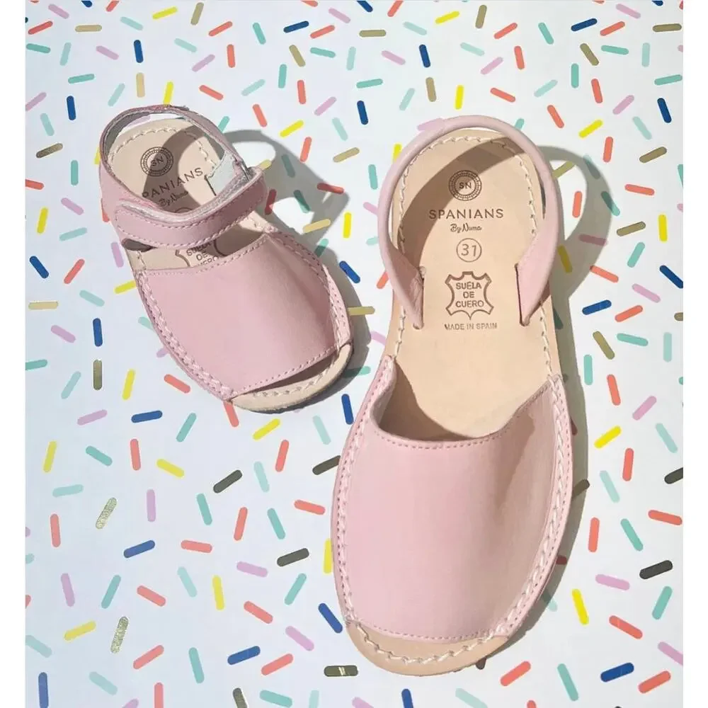 Kids Leather Sandals Rose | Handmade in Spain | Babies & Toddlers